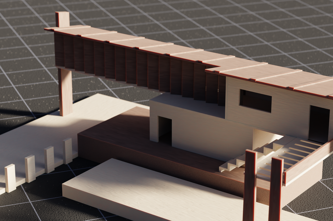 Mastering the First Impression: Your intriguing post title goes here Close-up of a modern architectural model on a grid surface demonstrating intricate design details.